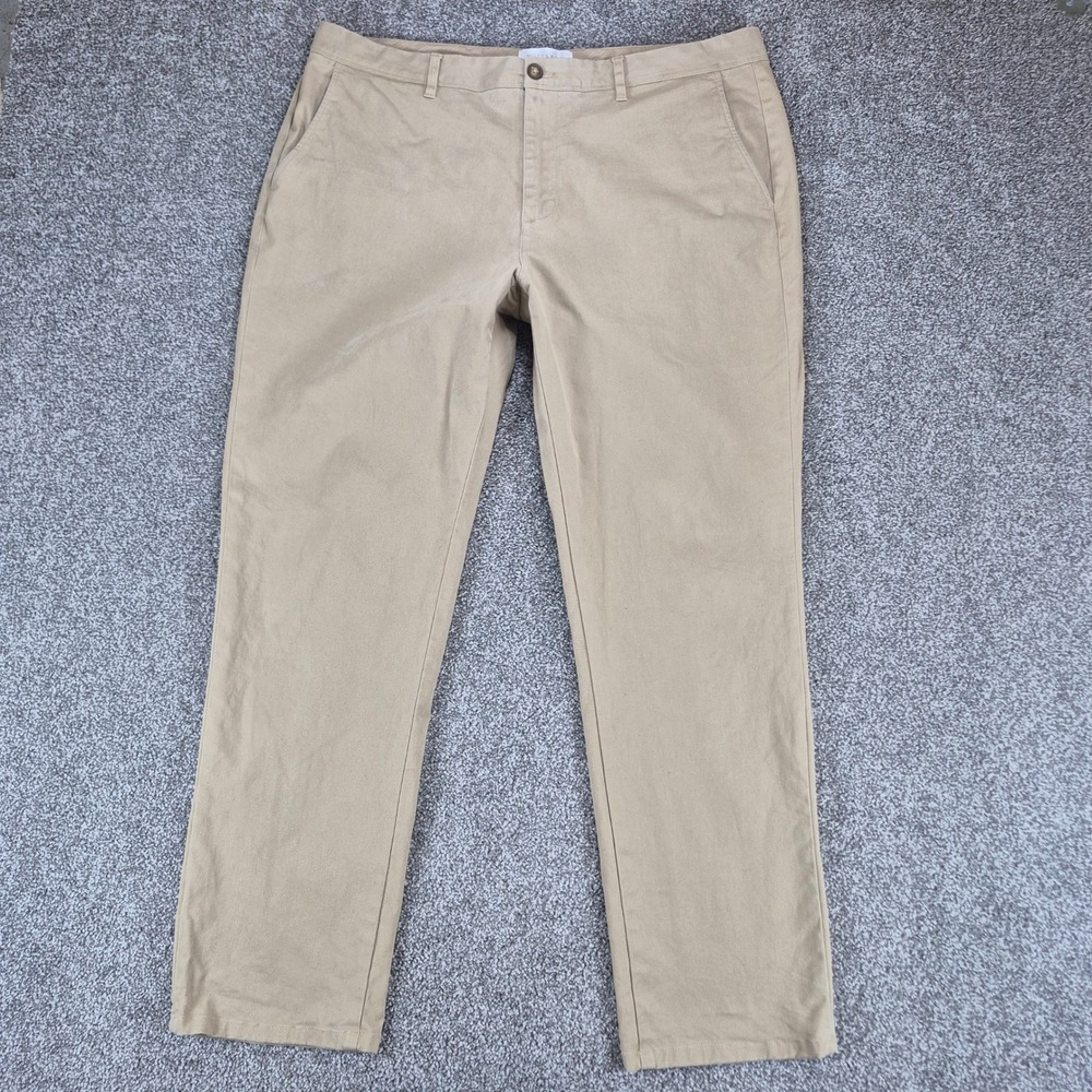 Mott & Bow The Twill Chino Mens 38x30 Khaki Stretch Cotton Pants